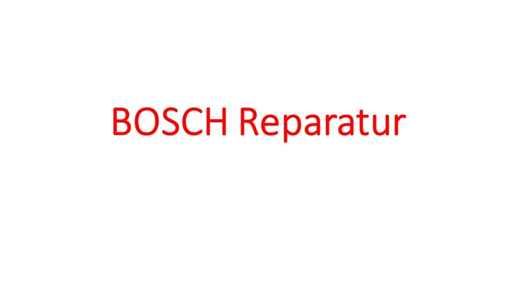 BOSCH Reparatur Kundendienst Berlin-Kundendienst